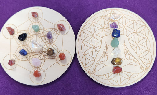 # 103-Set of 2 crystal grids