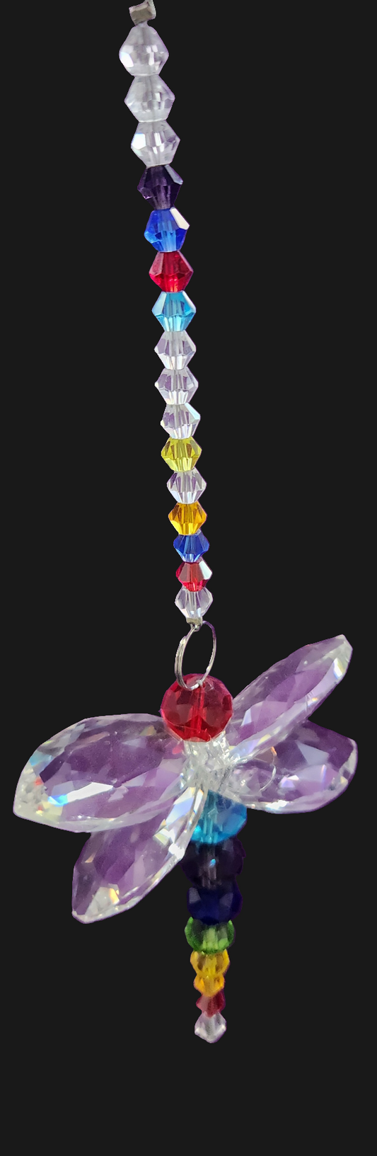 #107-Crystal chakra dragonfly